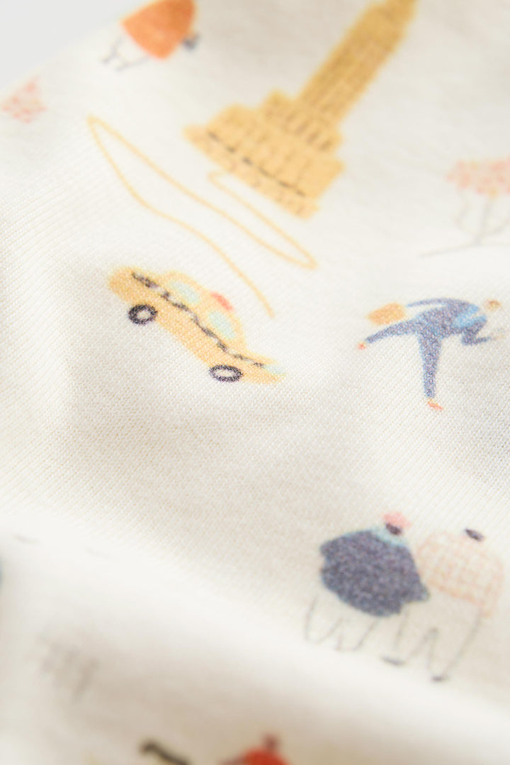 2 Way Double Zipper Sleepsuit for Babies | Suttle Play Print