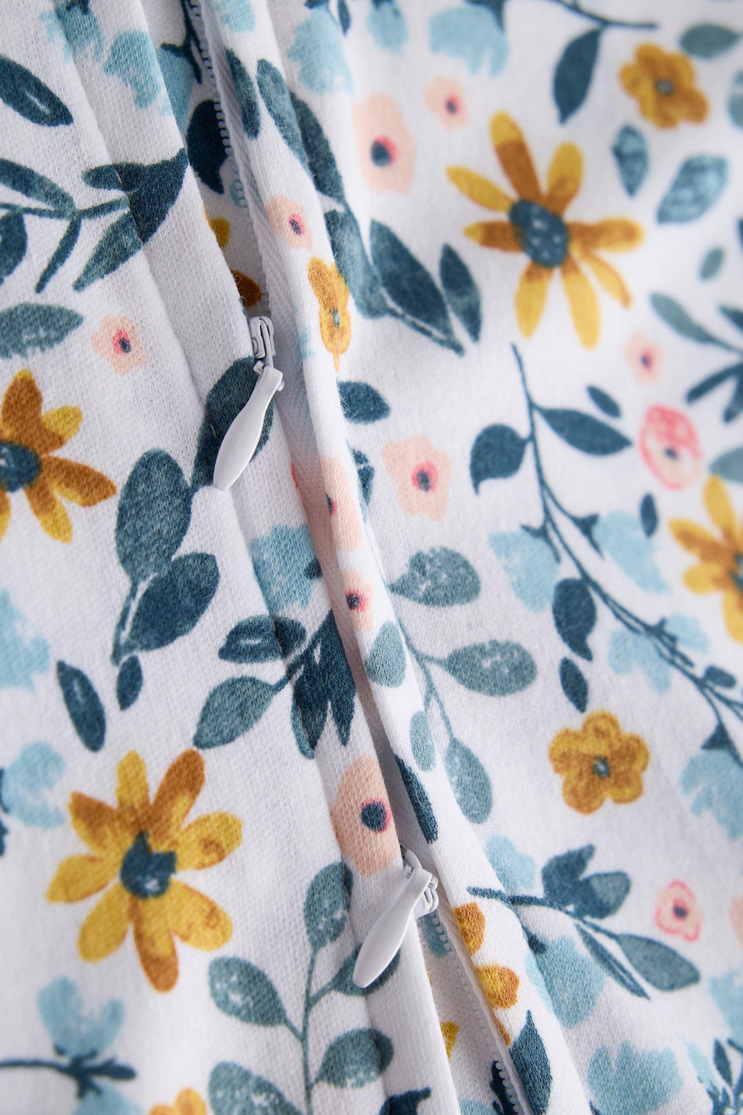 2 Way Double Zipper Sleepsuit for Babies | Floral