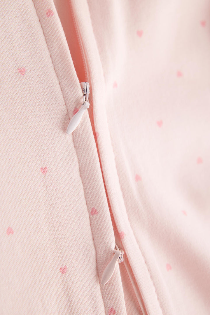 2 Way Double Zipper Sleepsuit for Babies| Peachy Hearts