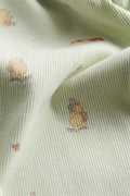 2 Way Double Zipper Sleepsuit In Sage Green For Babies
