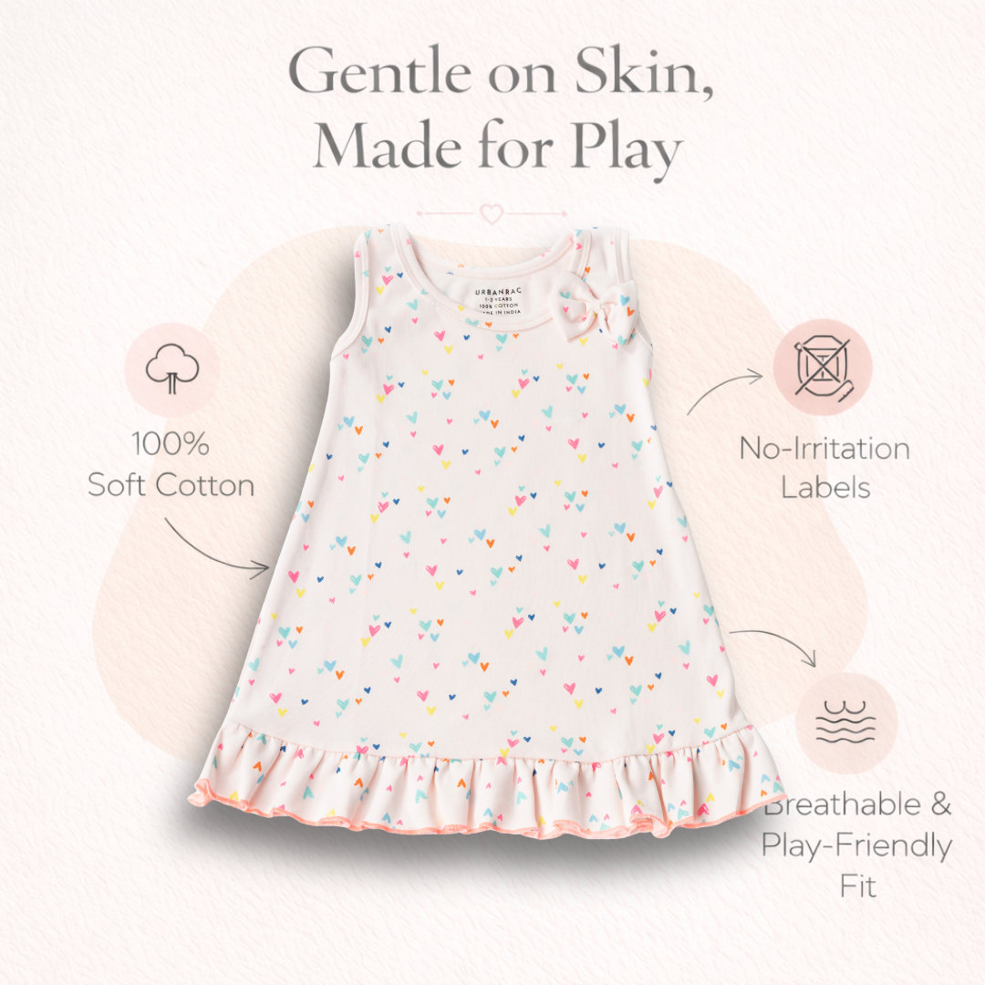Heart Print Comfy Dress
