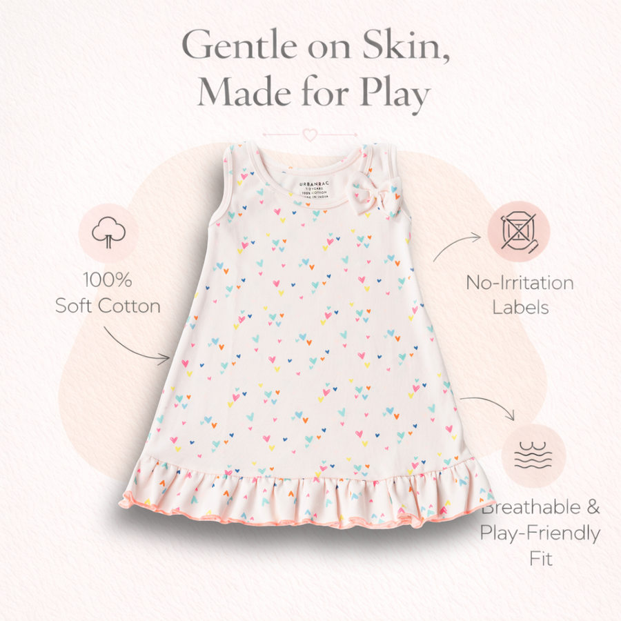 Heart Print Comfy Dress