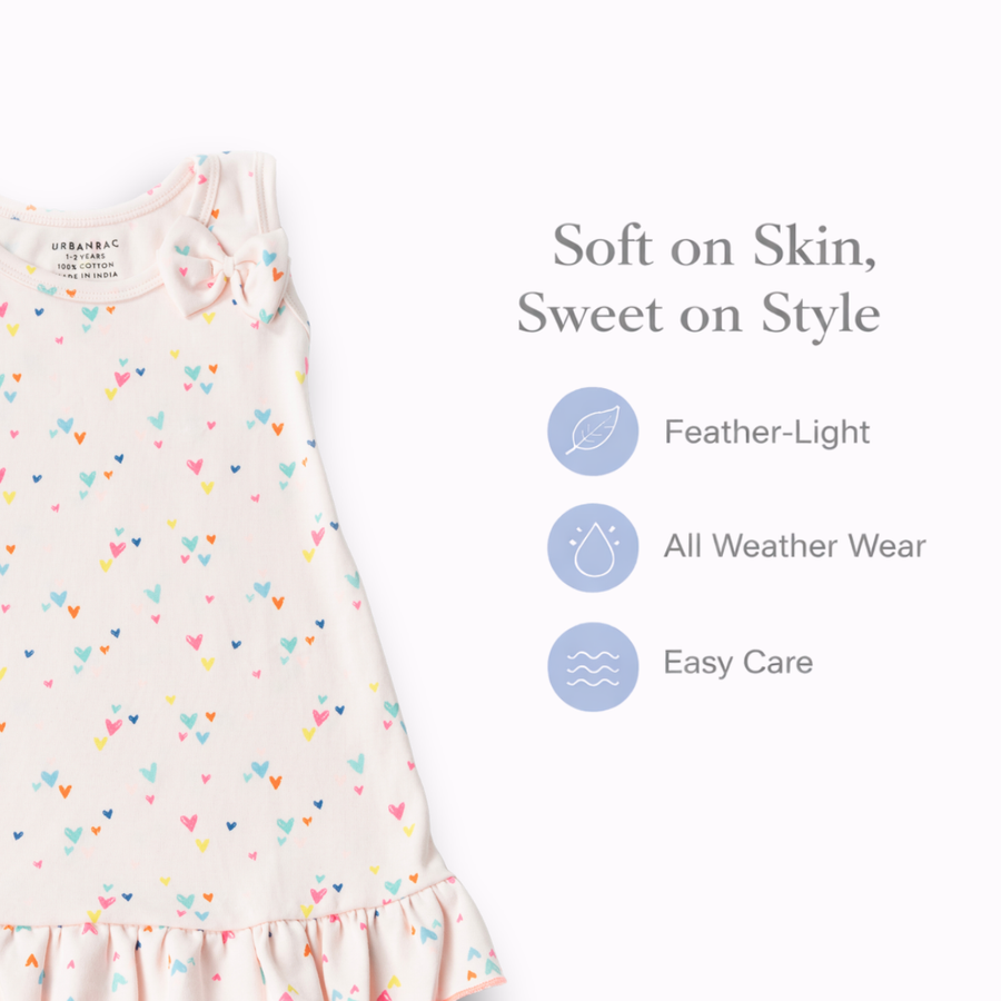 Heart Print Comfy Dress