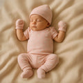 100% Cotton Onesies and Pant Set| 7 - Piece Newborn Essentials Set – Pink Daisy
