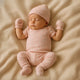 100% Cotton Onesies and Pant Set| 7 - Piece Newborn Essentials Set – Pink Daisy