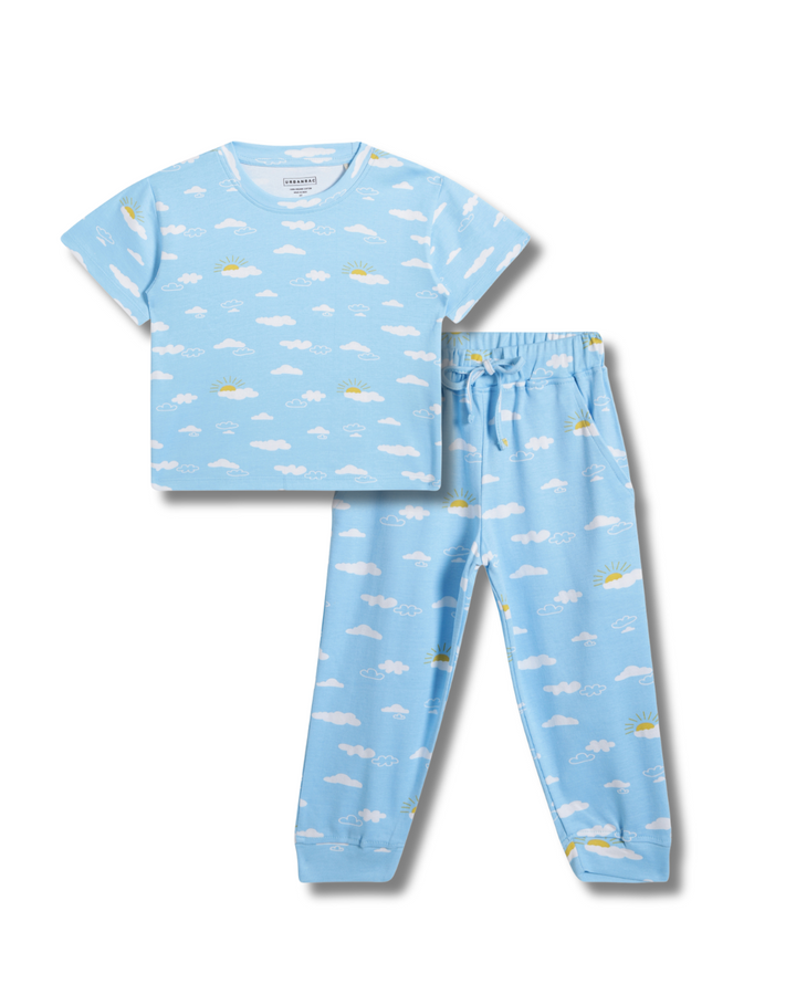 Organic Cotton Sleepwear for Toddlers| Cloud print