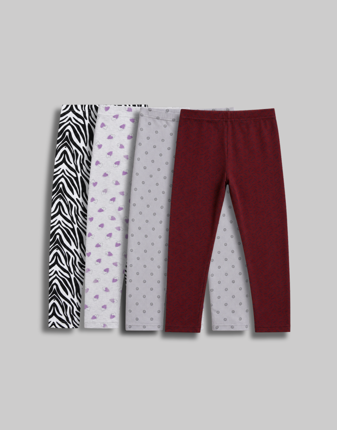 4 Pack - Girls printed legging
