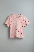 GOTS Certified Organic Cotton Sleepwear Set for Toddlers| Heart Print - Urbanrac