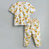 GOTS Certified Organic Cotton Sleepwear Set for Toddlers| Giraffe Print - Urbanrac