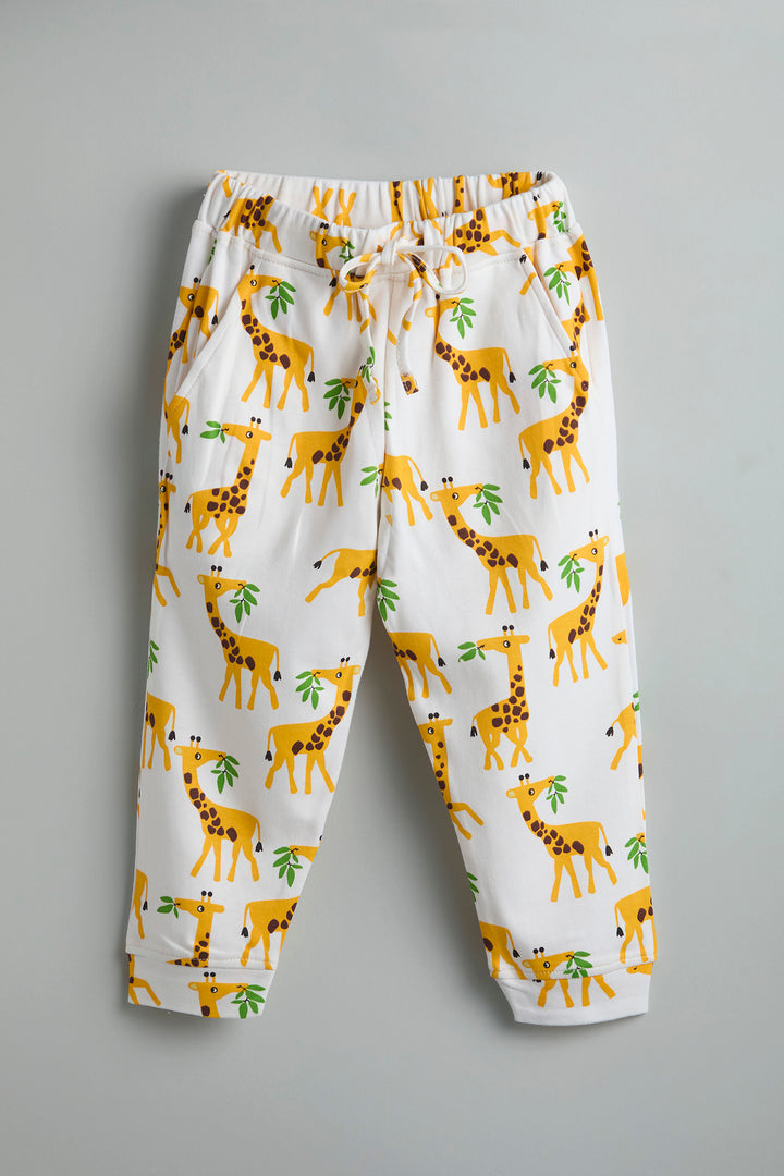 GOTS Certified Organic Cotton Sleepwear for Toddlers| Giraffe Print