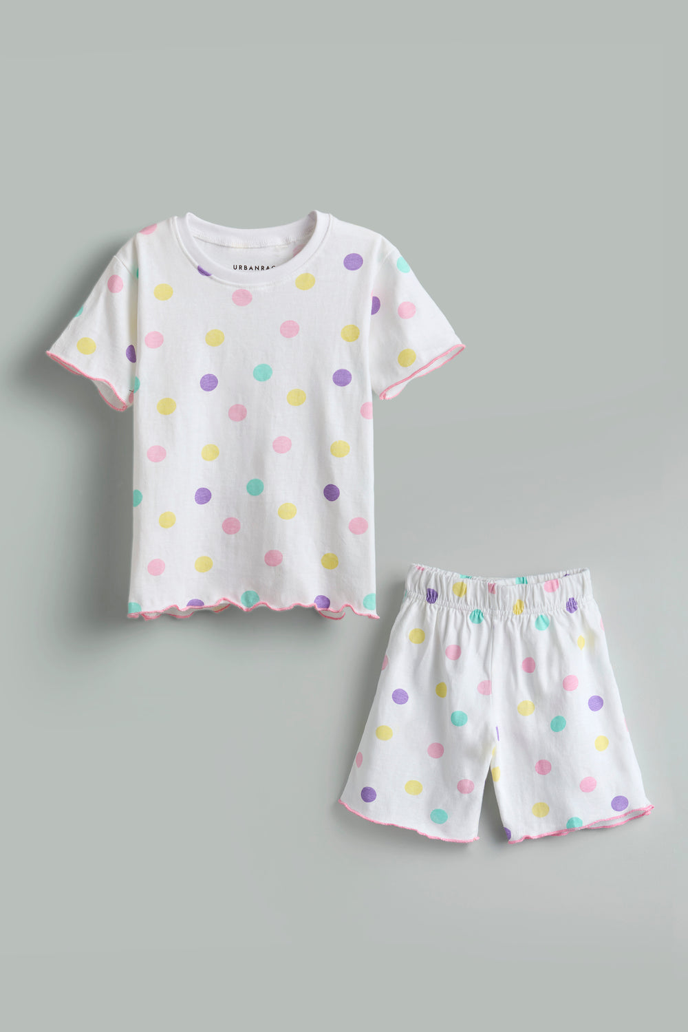 100% Cotton Polka Dot Co-Ord Set - Urbanrac