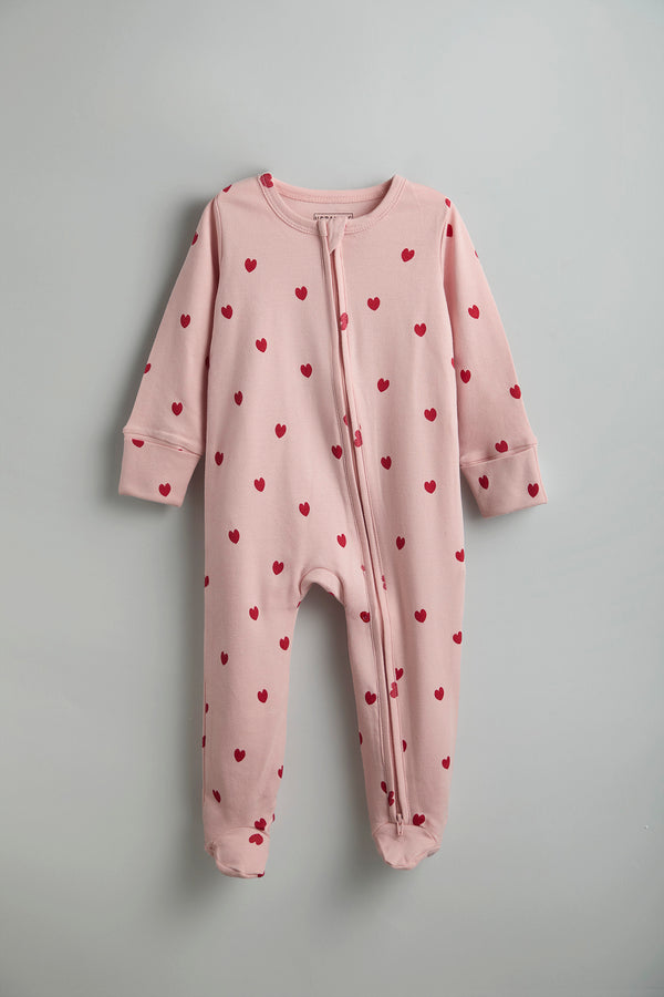 GOTS Certified Organic Cotton Sleepwear for Babies | Hearts - Urbanrac