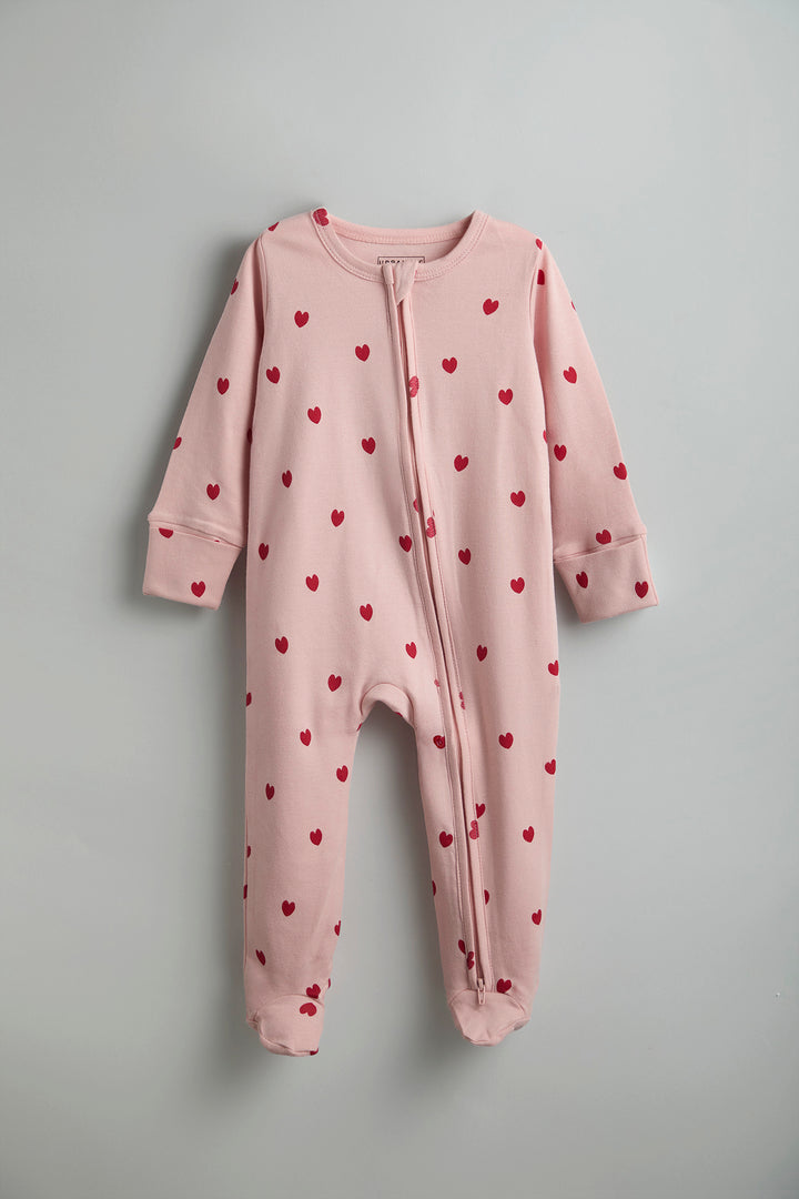 GOTS Certified Organic Cotton Sleepwear for Babies | Hearts