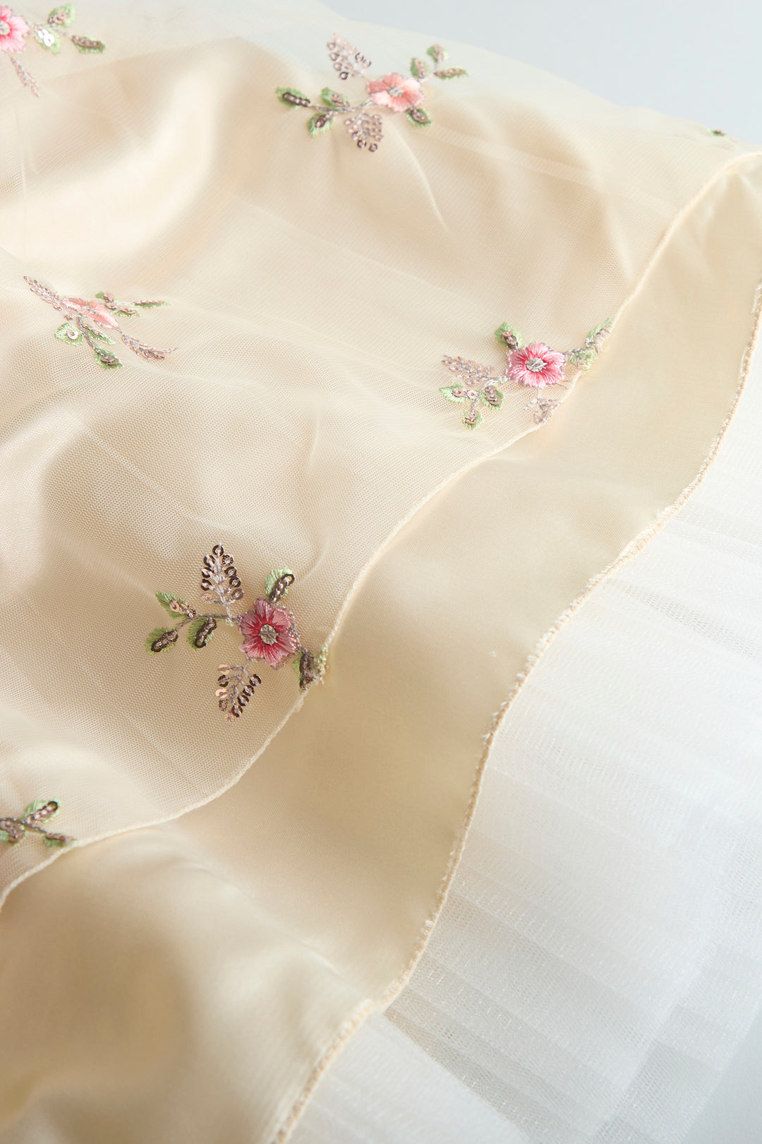 Celebration Dress - Ivory floral embroidery