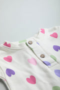 GOTS Certified Organic Cotton Romper for Babies | Hearts - Urbanrac
