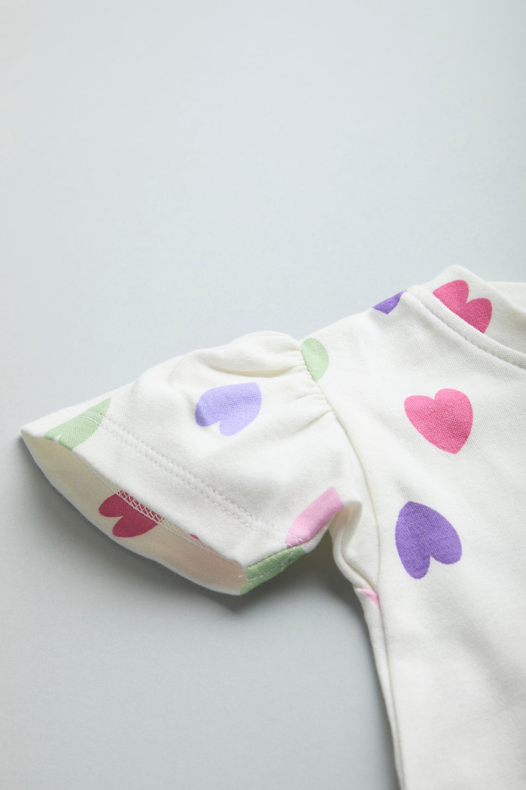 GOTS Certified Organic Cotton Romper for Babies | Hearts