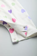 GOTS Certified Organic Cotton Romper for Babies | Hearts - Urbanrac