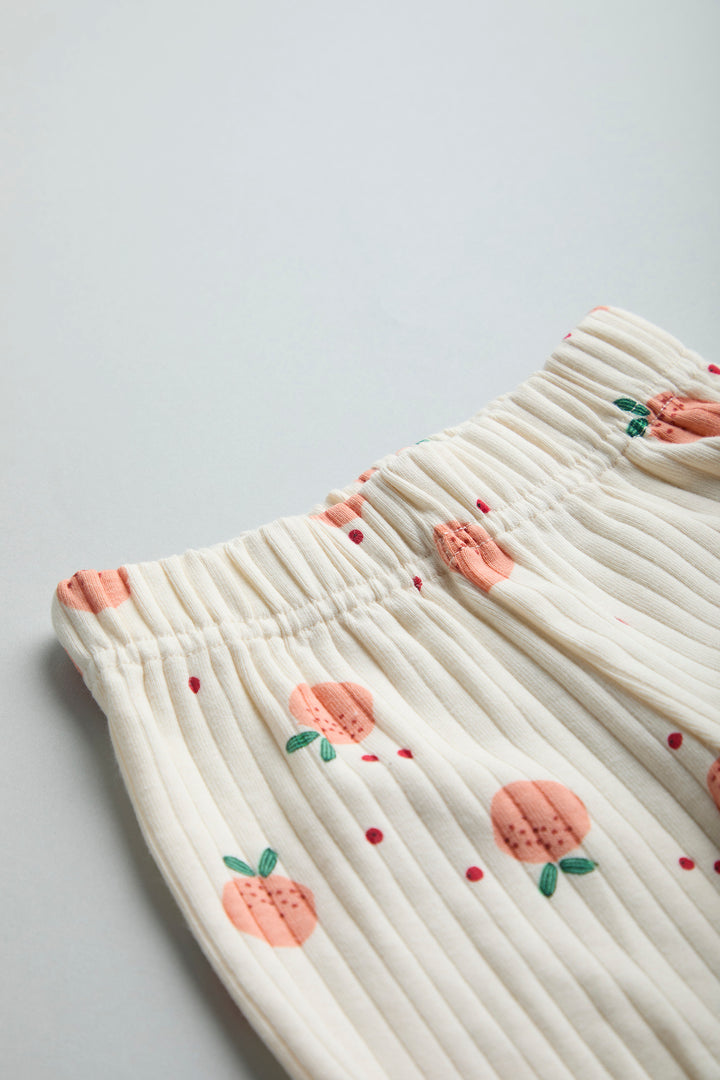 100% Cotton Co-Ord Set for Toddlers | Fruit Print