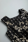 Black sequence party dress for girls - Urbanrac