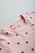 GOTS Certified Organic Cotton Sleepwear Set for Toddlers| Heart Print - Urbanrac
