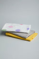 GOTS Certified Organic Muslin Baby Wash Cloth - Pack of 3 - Hearts/Solid Print