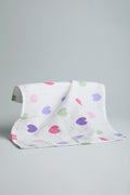 GOTS Certified Organic Muslin Baby Wash Cloth - Pack of 3 - Hearts/Solid Print - Urbanrac