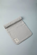 GOTS Certified Organic Cotton Baby Burp Cloth - Solid Grey - Urbanrac