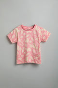 100% Cotton Peach Summer Vibe Co-Ord Set - Urbanrac