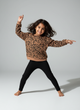 Sweatshirt Set -Classy brown leapord print with legging