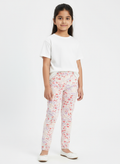 Pink pattern leggings for girls