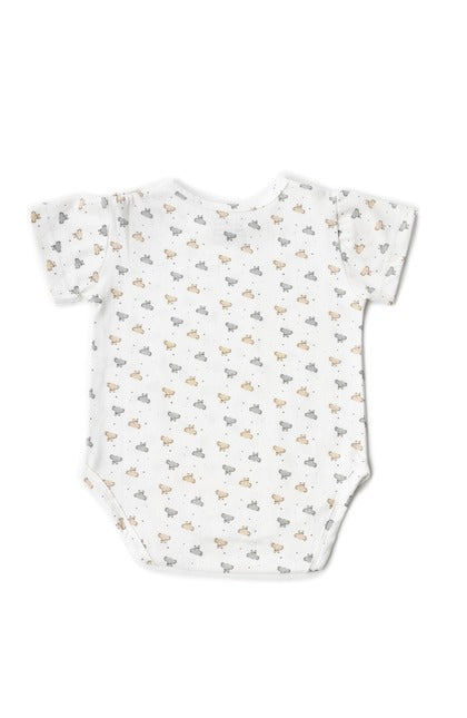 2 Pack Onesies - Strawberry Print + Grey print